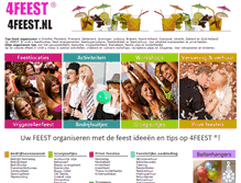 Tablet Screenshot of 4feest.nl