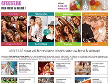 Tablet Screenshot of 4feest.be